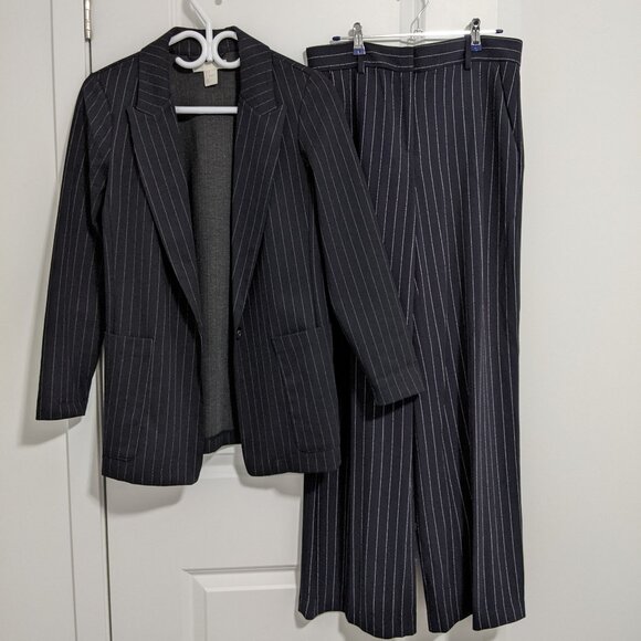 HM Navy Stripe Suit Set (2PC Suit/Blazer&Pants) - Picture 1 of 5